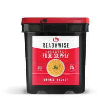 ReadyWise, 60 Serving, Entree Only, Grab & Go Food Kit, Freeze Dried - Long Lasting Food Supply