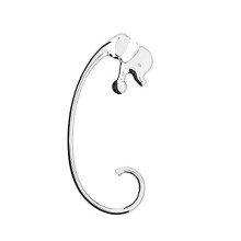 Alessi Jumbo FGO05 Design Elephant Shaped Purse Hook Stainless Steel, Mirror Polished
