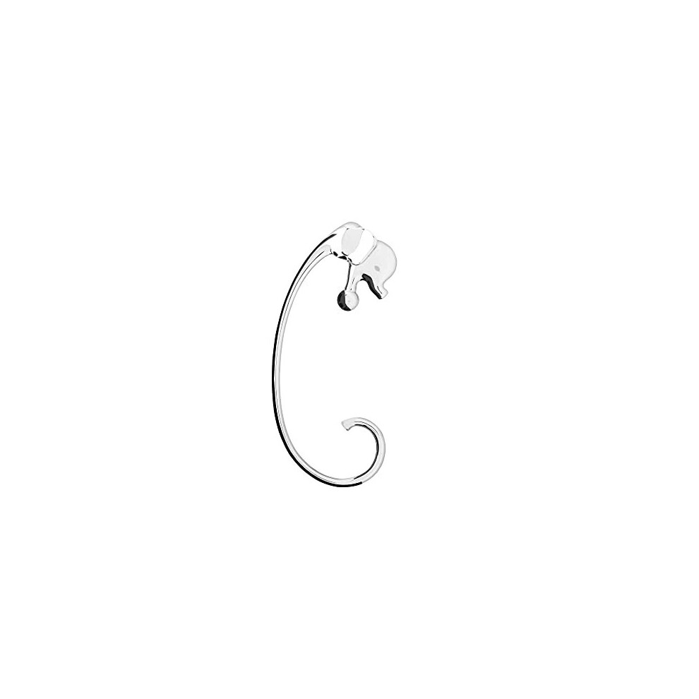 Alessi Jumbo FGO05 Design Elephant Shaped Purse Hook Stainless Steel, Mirror Polished