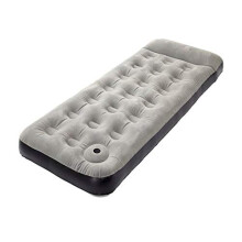 HI-GEAR Deluxe Single Airbed with Built in Pump and Raised Pillow, Camping Bed, Blow Up Bed, Air Mattress, Emergency Guest Bed, Festival Essentials,
