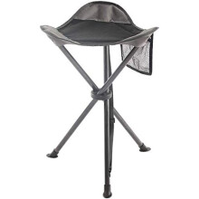 EVER ADVANCED Folding Stool Tripod Tall 53 cm Lightweight Camping Stool Compact Portable Fishing Tripod Camping Chair Collapsible for Outdoor Travel