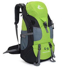 Zaino da trekking leggero e resistente all'acqua da 50 litri, borsa da viaggio per sport all'aria aperta per arrampicata, campeggio e turismo