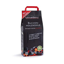 LotusGrill Beech Charcoal 2.5 kg Specially developed for smokeless charcoal grills/table grills