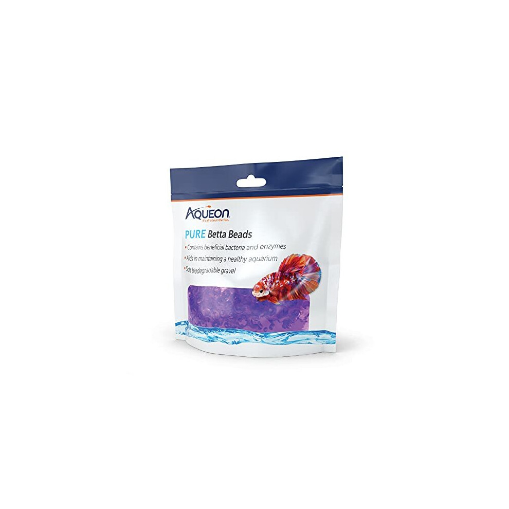 Aqueon Pure Betta Beads Purple, 8.8 oz