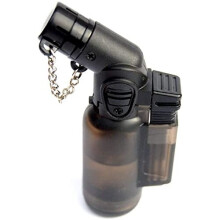 PROF Angled Neck, Blowtorch, Windproof, Electronic, Refillable, Jet Lighter, Gas Turbo, Red, Blue, Green, Black,