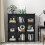 Cube Bookcase, 9 Cube Storage Unit Bookshelf Storage Cube Organiser Multi-Use DIY Storage Cube Shelf for Books, Toys, Clothes, Tools 2
