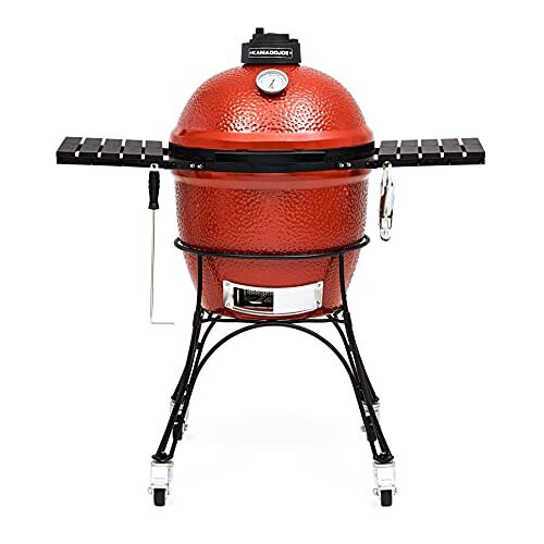 Kamado Joe KJ23RH Classic I Ψησταριά με κάρβουνα, κόκκινο φλεγόμενο χρώμα