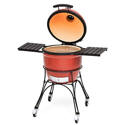 Kamado Joe KJ23RH Classic I Ψησταριά με κάρβουνα, κόκκινο φλεγόμενο χρώμα 1