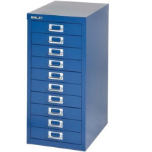 Bisley 10 Exec Multidrawer Filing Cabinet 29/10 - Oxford Blue
