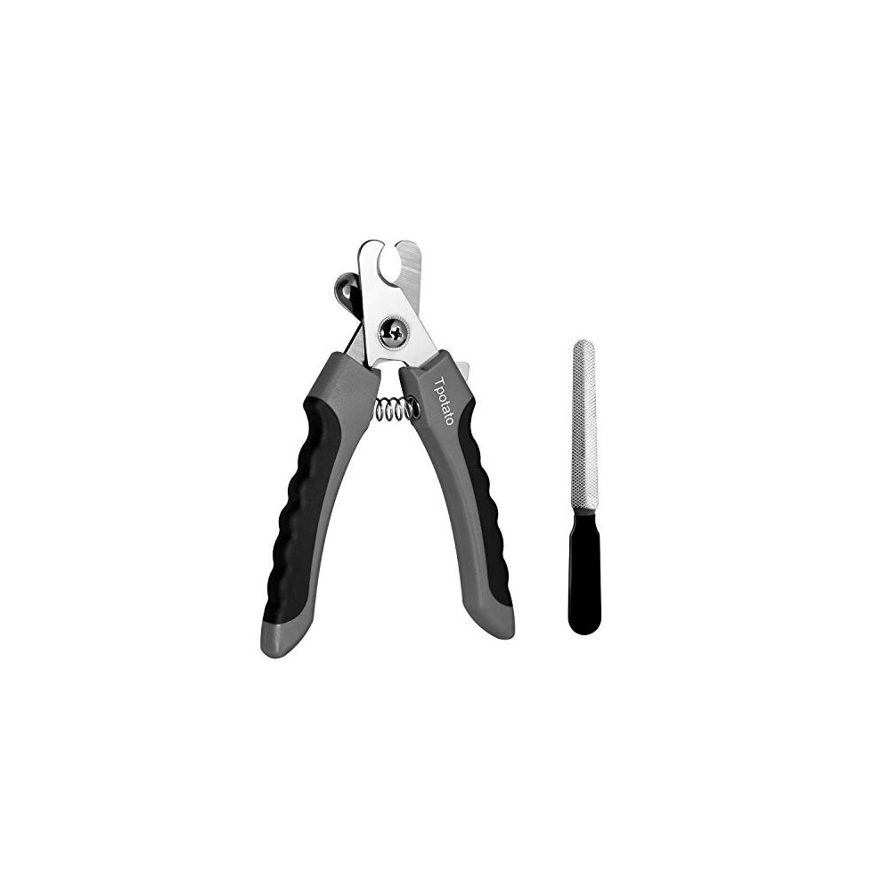 Tpotato Dog Nail Clippers, Dog Nail Trimmer Large Breed with Quick Sensor,Safari Professional cat Nail Clipper with Safety Guard and Nail File.