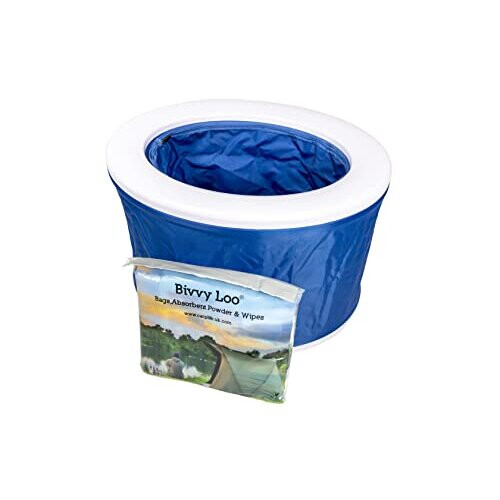 Bivvy Loo Compostable Portable Toilet Bags – 15 Bags Per Roll, Made From  Corn Starch For Camping & Van Life Bivvy Loo Camping Toilet Liner Bags. Portable Toilet Liner Bags