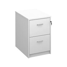 DAMS 2 Draw Filing Cabinet-White, Wood, 65x48x73 cm