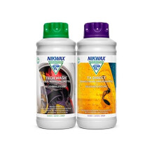 Nikwax Tech Wash detergent + TX Direct impregnation, 2 x 1 litre for functional clothing., Unisex, 30341, transparent, standard size