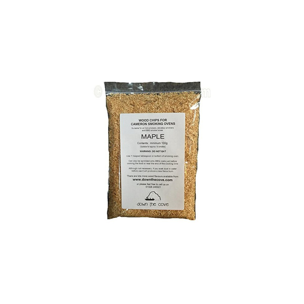 100g Maple Wood Dust for Hot or Cold Smokers/Smoking Ovens