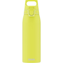 SIGG Shield One Ultra Lemon Water Bottle (1.0 L), Leakproof and Reusable Water Bottle, Durable Stainless Steel Water Bottle with ONE Top for Easy