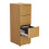 Office Hippo 4 Drawer Filing Cabinet, Pre Assembled, Oak 5