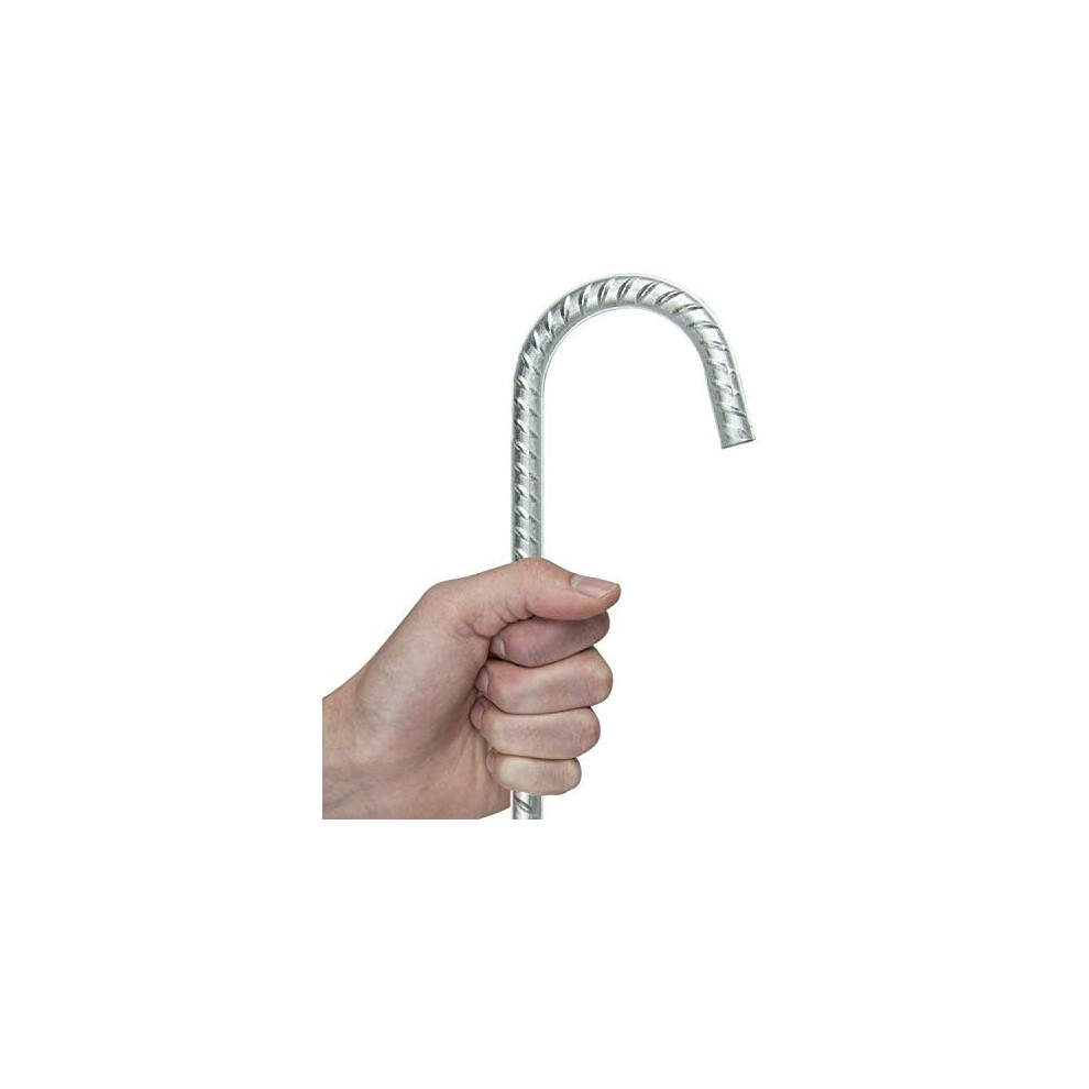 Woodside 8 X Galvanised Heavy Duty Steel Ground Stakes / Anchorage Stakes / Tent Pegs Â Suitable For Marquees, Gazebos, Trampolines, Bouncy Castles,