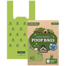 Pogi's Biodegradable Dog Poo Bags with Handles - 300 Dog Bags with Easy-Tie Handles - Ultra Thick, Leak-Proof, Large, Scented Poo Bags for Dogs