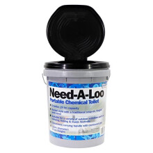 Leisurewize Need-A-Loo Portable Toilet, Bucket-Style Toilet With Carry Handle, 32cm x 37cm (LWACC310)