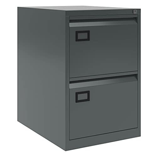 Bisley Filing Cabinet, Metal, Anthracite Grey, One Size 1