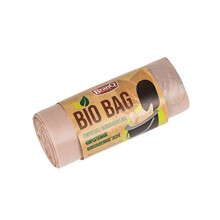 BranQ - Home essential Unisex Adult Organic Toilet Bags 20 Pieces Limited Edition for Camping Toilets, Brown, 22 L
