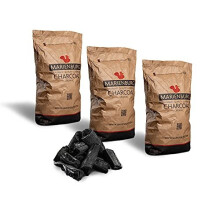 Marienburg Organic Restaurant Grade Lumpwood BBQ Charcoal for Barbecues and Pizza Ovens (3 x 30L)