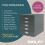Bisley Filing Cabinet, Metal, Anthracite Grey, One Size 4