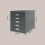 Bisley Filing Cabinet, Metal, Anthracite Grey, One Size 5