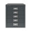 Bisley Filing Cabinet, Metal, Anthracite Grey, One Size 1