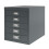 Bisley Filing Cabinet, Metal, Anthracite Grey, One Size 3