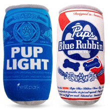Nestpark Pup Light und Pups Blue Rubbin Bier-Hundespielzeug Lustiges Hundespielzeug Plόsch-Quietschspielzeug, sόίes Hundegeschenk zum Hundegebu