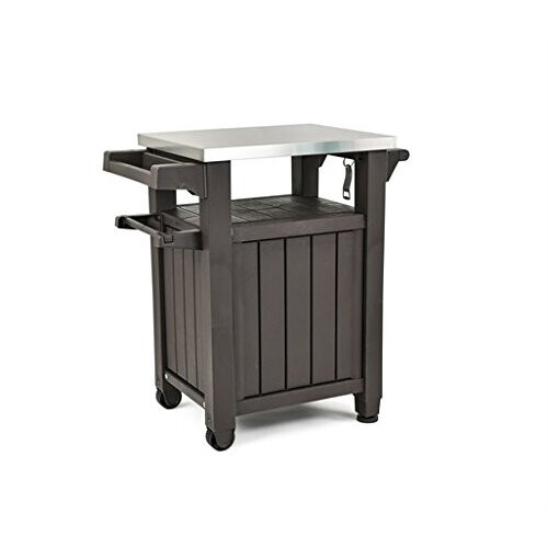 Keter Outdoor Portable Entertainment Kitchen Storage and Food Station
