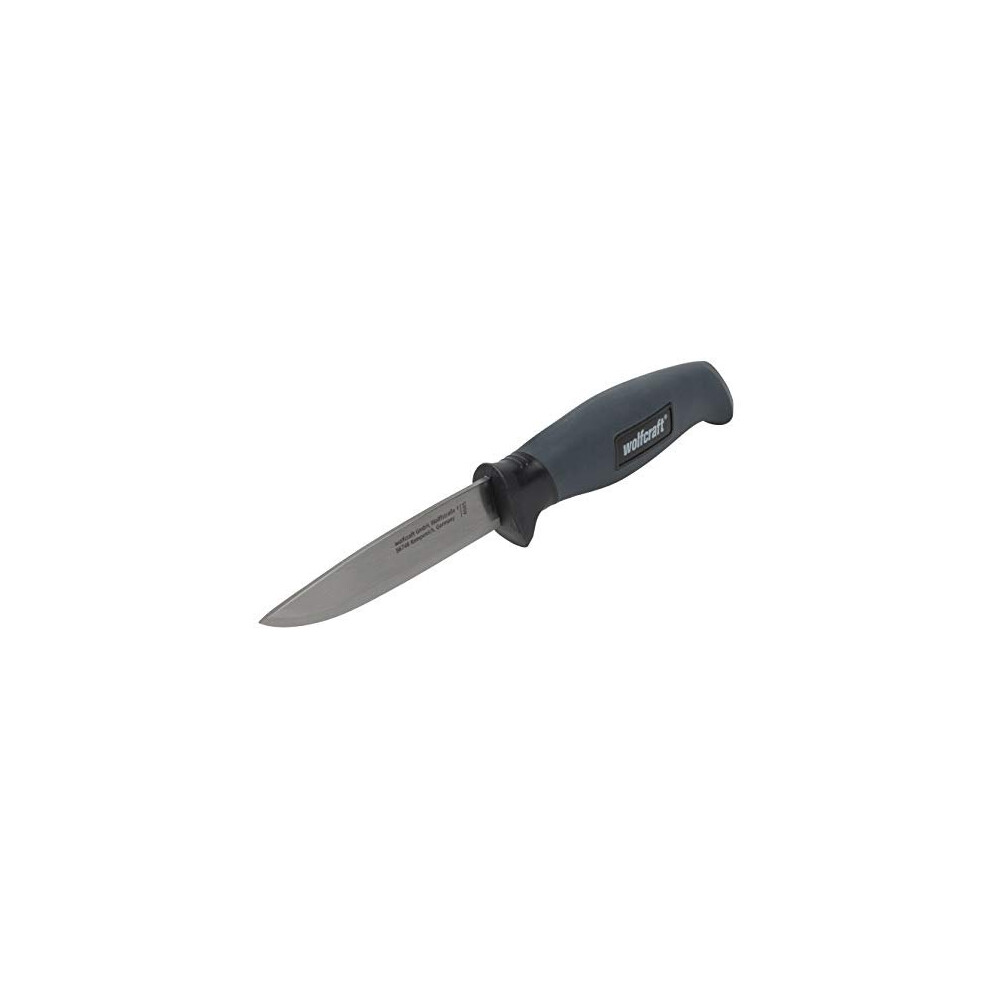 wolfcraft Outdoor Knife with Sheath I 4085000 I Knife for hobbies, crafts and camping