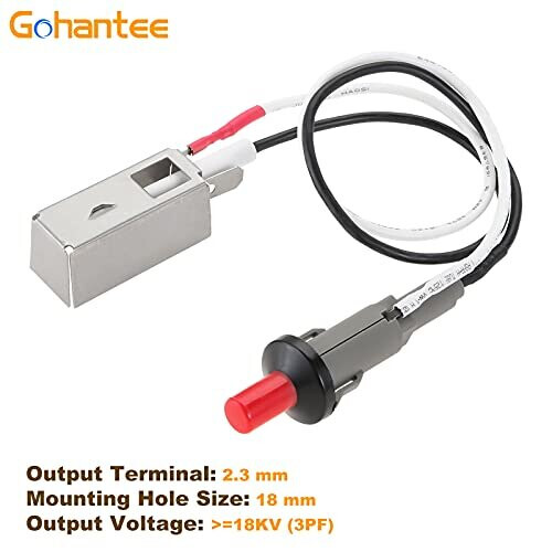 gohantee 1 Out 2 Piezo Spark Ignition Kit Push Button Piezo Igniter