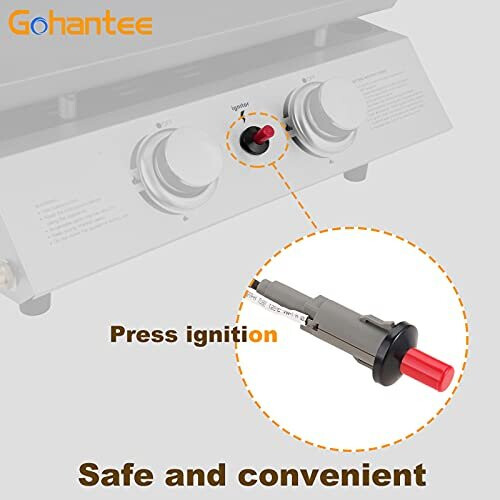 gohantee 1 Out 2 Piezo Spark Ignition Kit Push Button Piezo Igniter