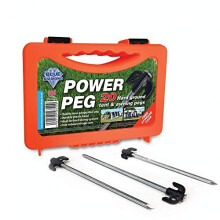 Blue Diamond POWER Pegs Hard Ground Tent & Awning Pegs x 20 With Plastic Storage Case