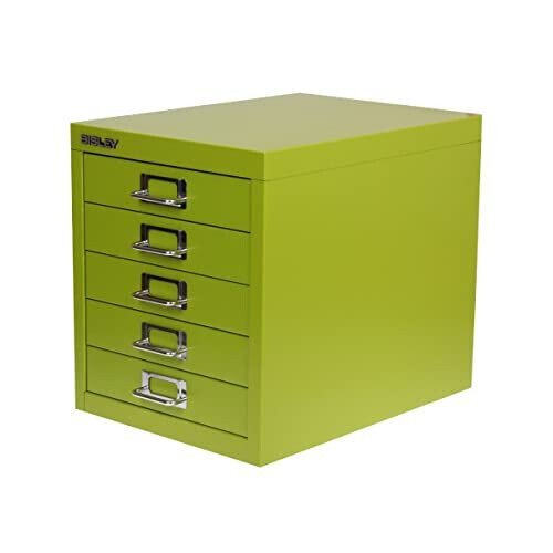 Bisley Cabinet 5 Drawer - Color: Green 1