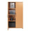 Beech Office Storage Cupboard Bookcase Filing Stationary Locking Cabinet 4 Shelves 3