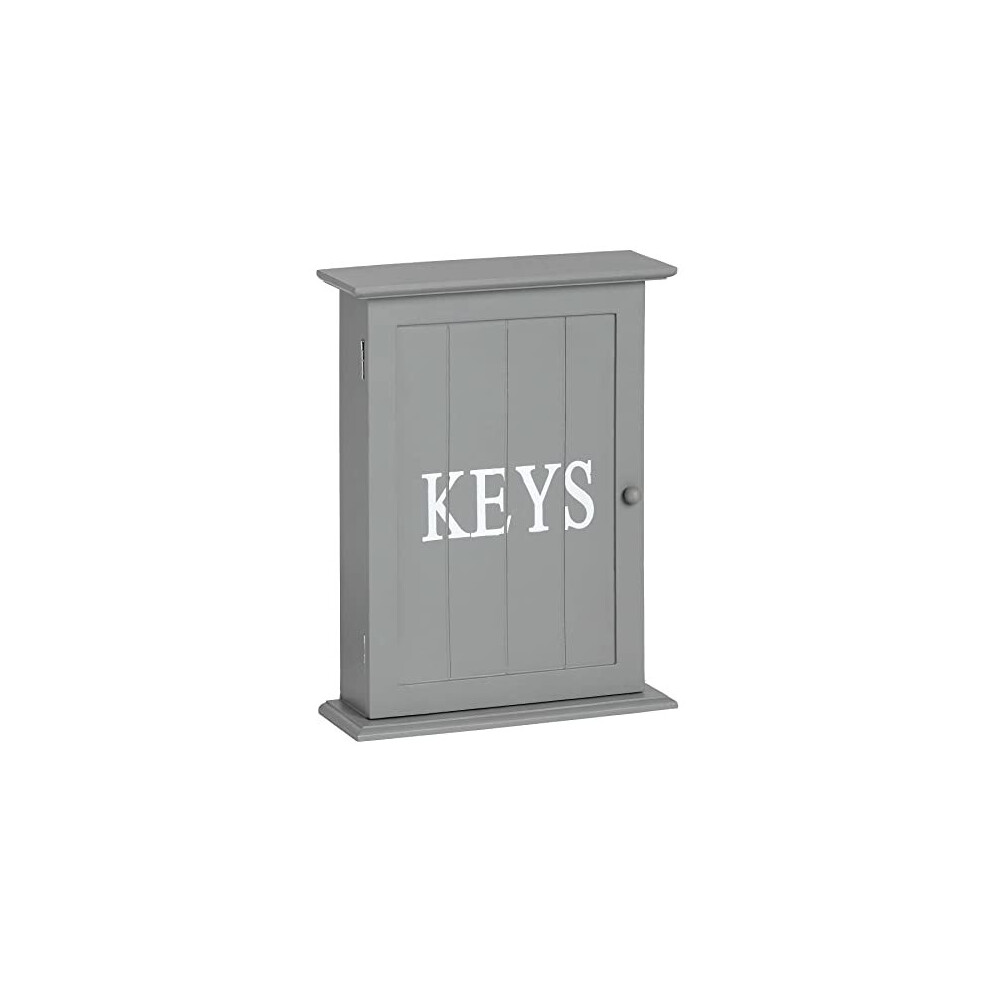 Grey Gray Wooden Key Box Holder Cabinet Wallmounted Or Freestanding 737484385421