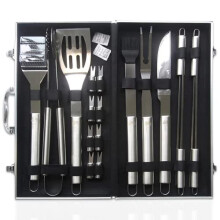 SEDOL BBQ Tools Set - 18pcs Heavy Duty Stainless Steel BBQ Accessories - Outdoor Camping Accessories BBQ Tool Set with Storage Case - Complete BBQ
