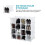 AMOS 16 Pair Interlocking Cube Shoe Storage Rack Organiser with Back Panels Space-Saving Adjustable Modular Slot Shelf Box Unit Boots Trainers Display 4