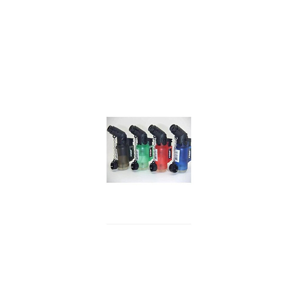 Prof Angled Lighter Windproof Refillable Tank Jet Flame