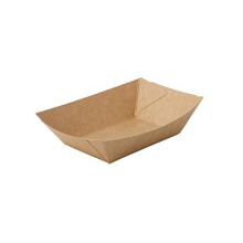 BIOZOYG Cardboard bowls finger food disposable boat with organic coating I disposable tableware biodegradable I serving bowl Dip-bowls I To Go snack