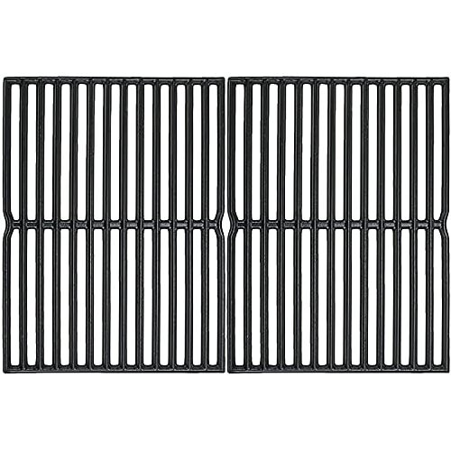 GFTIME 38 X 28.6CM 7522 Kookrooster Staal voor Weber Spirit 200 Serie, Spirit E/S200, E/S210 500, Genesis Zilver A, Gietijzer Onderdelen voor Weber 7521 7523 65904 65905 (met Zijpaneel