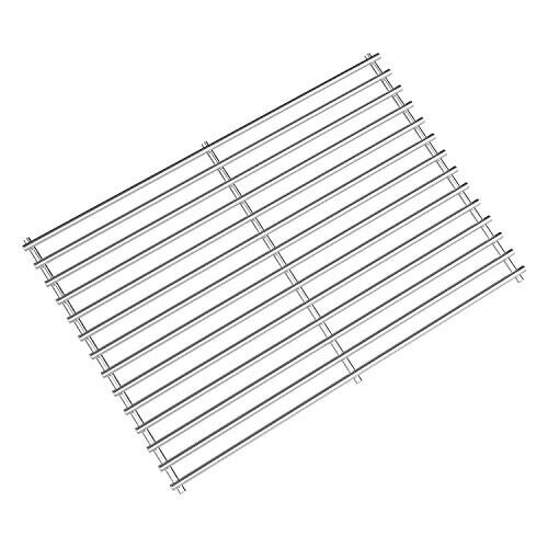 Onlyfire Grillrooster, Geëmailleerd Rooster, voor Weber Spirit E310 E320 S310 S320 Gasbarbecue (met Branderknoppen Vooraan), Rechthoekig, voor Barbecue, Gasgrill, Houtskoolgrill, 44x30cm, 2 Stuks
