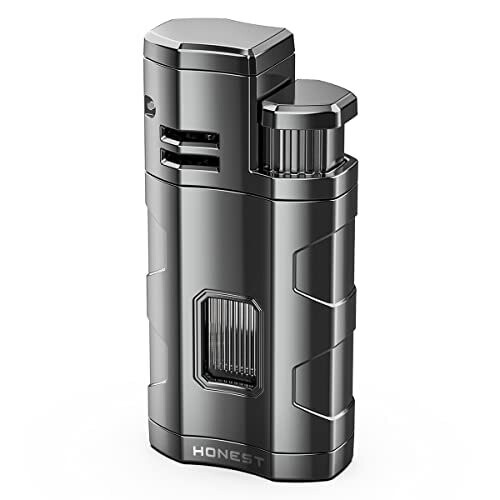 JOPOO Triple Jet Flame Adjustable Lighter Windproof Gas Butane