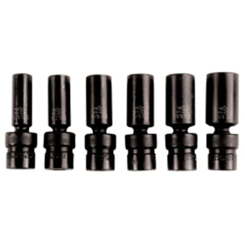 Keen 6 Piece 0.37 in. Drive Flex Deep Impact Socket Set