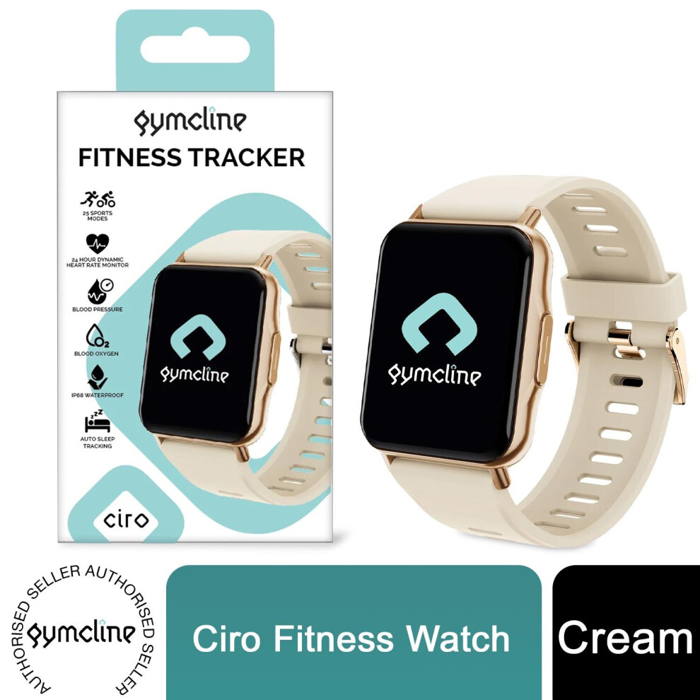 (Cream) Gymcline Ciro Fitness Tracker,Black, Navy or Cream-image-OPC-PB7P6QS-NEW