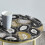 URBN Living Black Gold Marble Effect Side Table Coffee Sofa End Night Stand 6