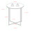 URBN Living Black Gold Marble Effect Side Table Coffee Sofa End Night Stand 10